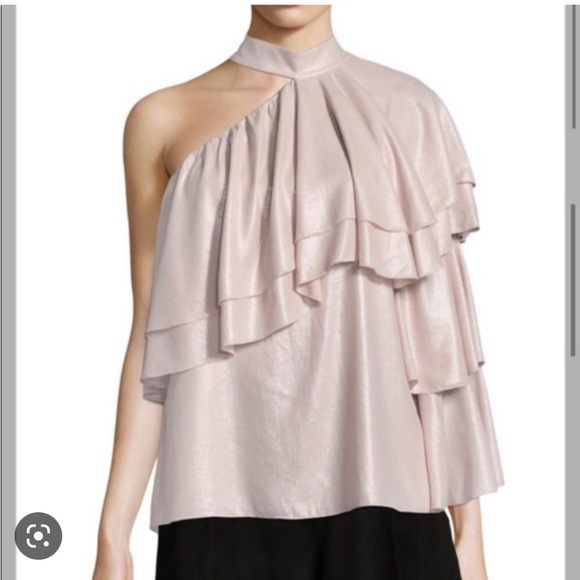 Parker Blouse size small. Pale pink with shimmer. - Picture 2 of 3